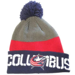Bonnet NHL Columbus Blue Jackets Pompon